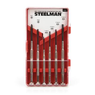 Steelman Precision Phillips and Slotted Screwdriver Set (6-Piece) 41799