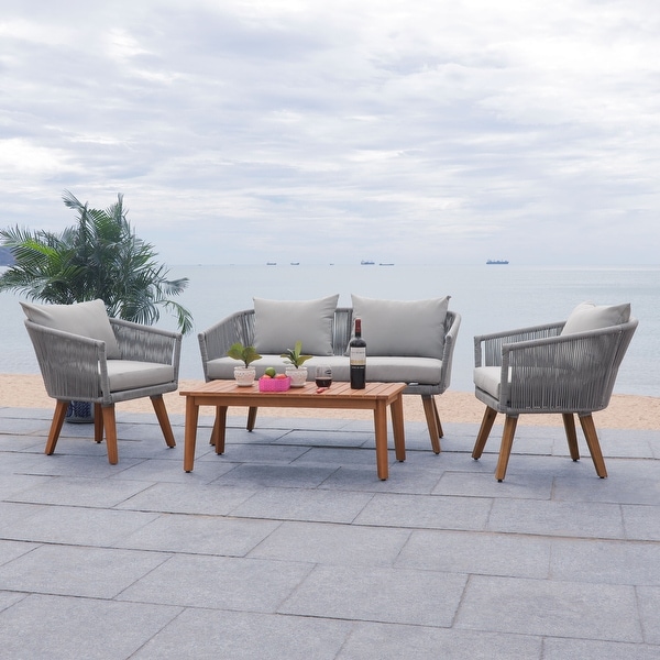 SAFAVIEH Outdoor Velso 4 Pc Living Set