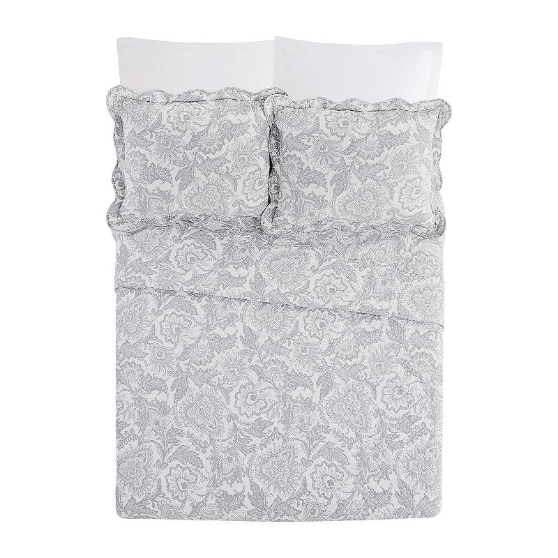 Vera Bradley Java Lace Scalloped Quilt and Sham Set