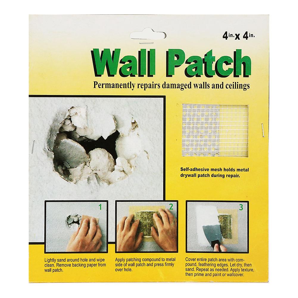 5 Pcs Wall Repair Patch Fiberglass Fix Dry Wall Hole Ceiling Damages (4*4in)