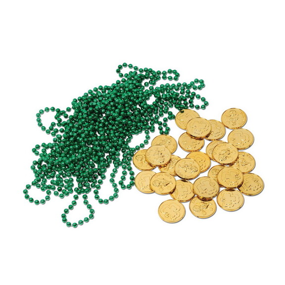 Beistle 30038 Leprechaun Loot  12 green beads  25 ...