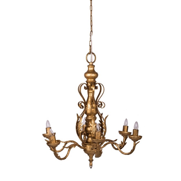 Classic Vintage Chandelier Gold white A amp b Home