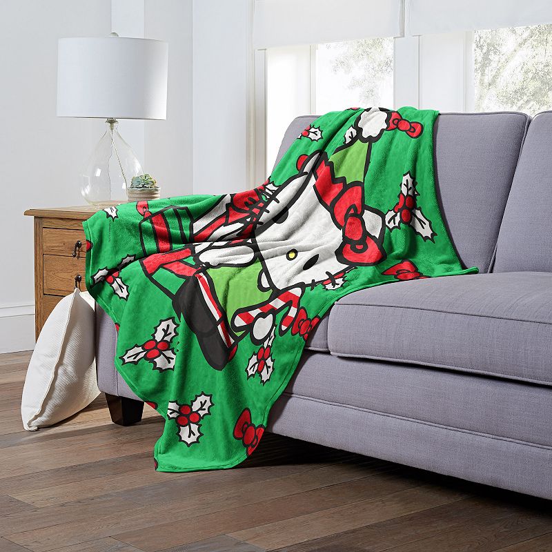 Hello Kitty， Good Or Bad Silk Touch Throw Blanket