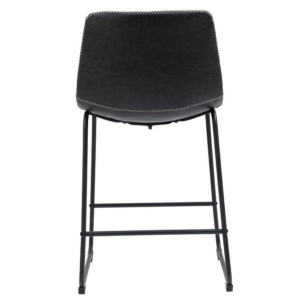 2 Set Faux Leather Bar Stool