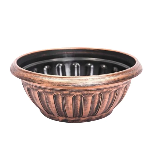 Modern Handmade Round Indoor And Outdoor Large Deep Planter Antique Design Brass Planter For Garden