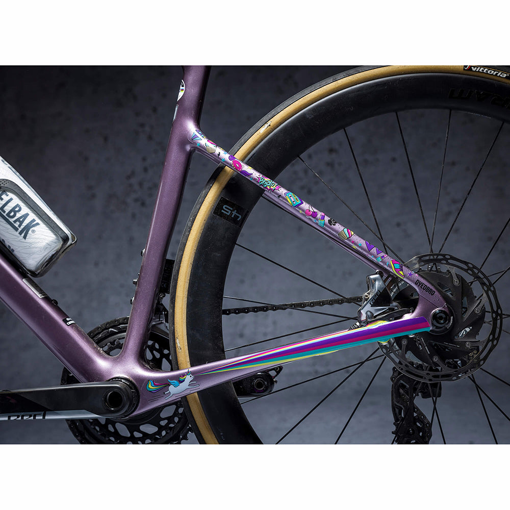 DYEDbro Gravel Frame Protection Kit - Unicorn Glitter