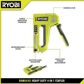 RYOBI Heavy Duty 4-in-1 Staple Gun RHMS4101