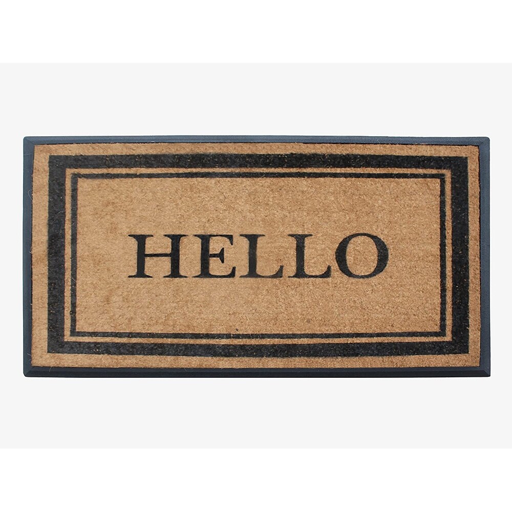 A1HC Natural Coir   Rubber Door Mat  30x48  Thick Durable Doormats for Outdoor Entrance