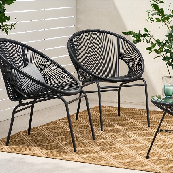 Nusa Outdoor Club Chair (Set of 2) by Christopher Knight Home