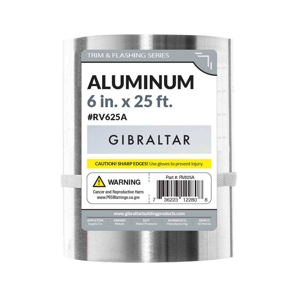Gibraltar Building Products 6 in. x 25 ft. Aluminum Roll Valley Flashing RV625A