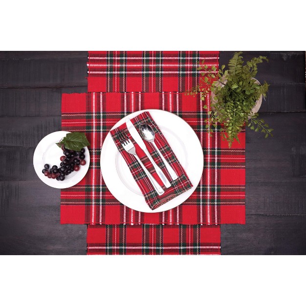 X 72 quot Arlington Plaid Table Runner