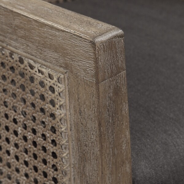 Uttermost Encore Rubbed Sandstone and Dark Grey Counter Stool