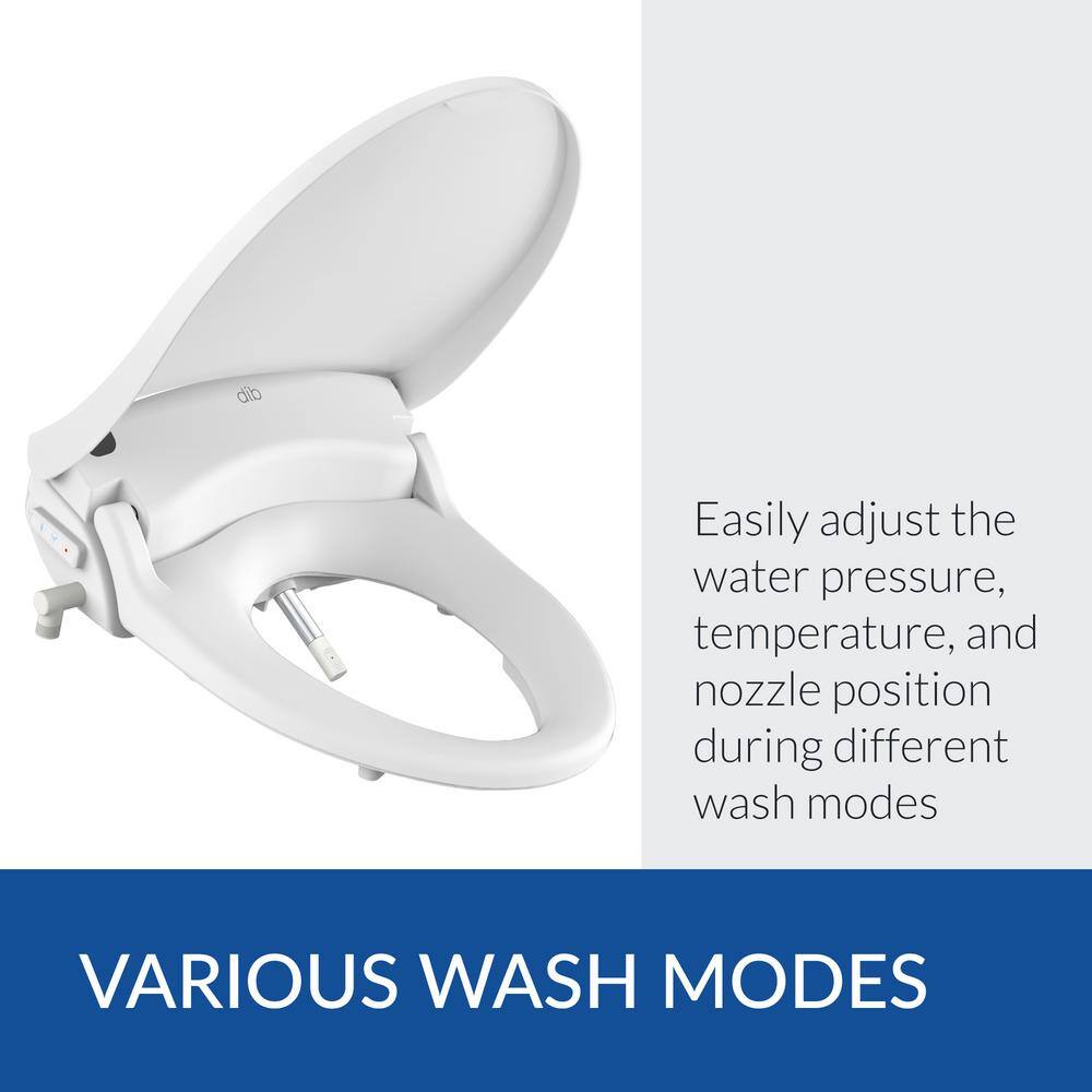 BIO BIDET DIB Special Edition Electrical Bidet Seat for Round Toilets in White DIB-850R