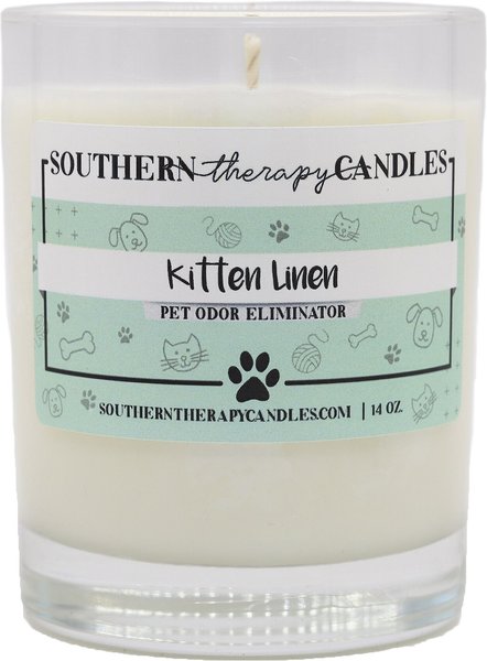 Southern Therapy Candles Kitten Linen Odor Eliminator Candle