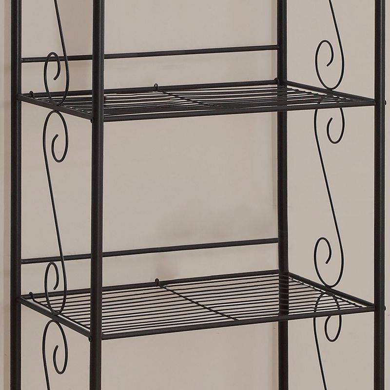 Monarch Scroll 4-Shelf Etagere Bookcase