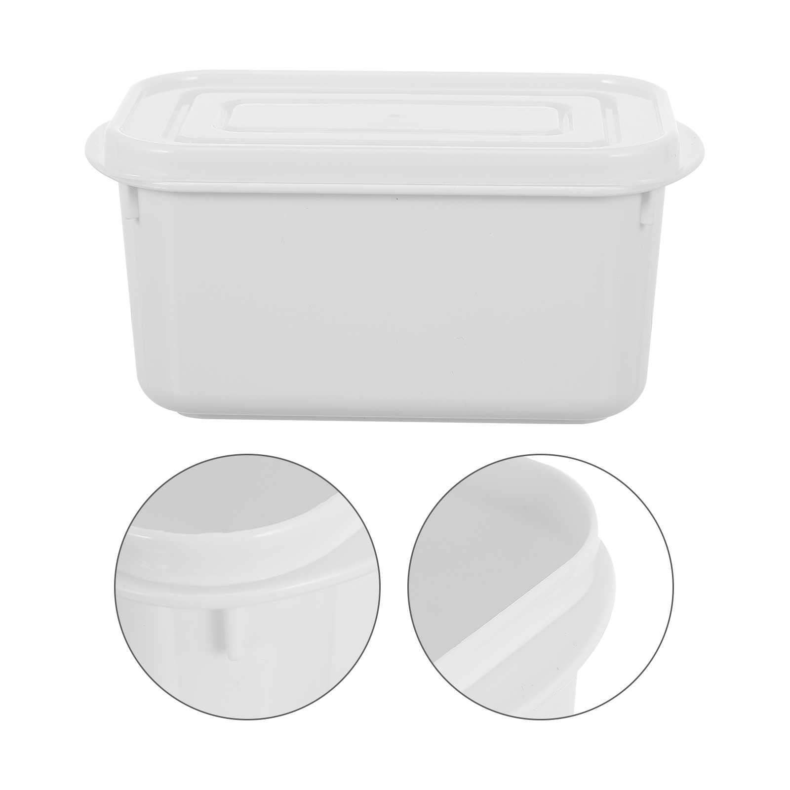 Etereauty 2pcs Butter Boxes Food Crisper Preservation Boxes Butter Storage Cases (White)