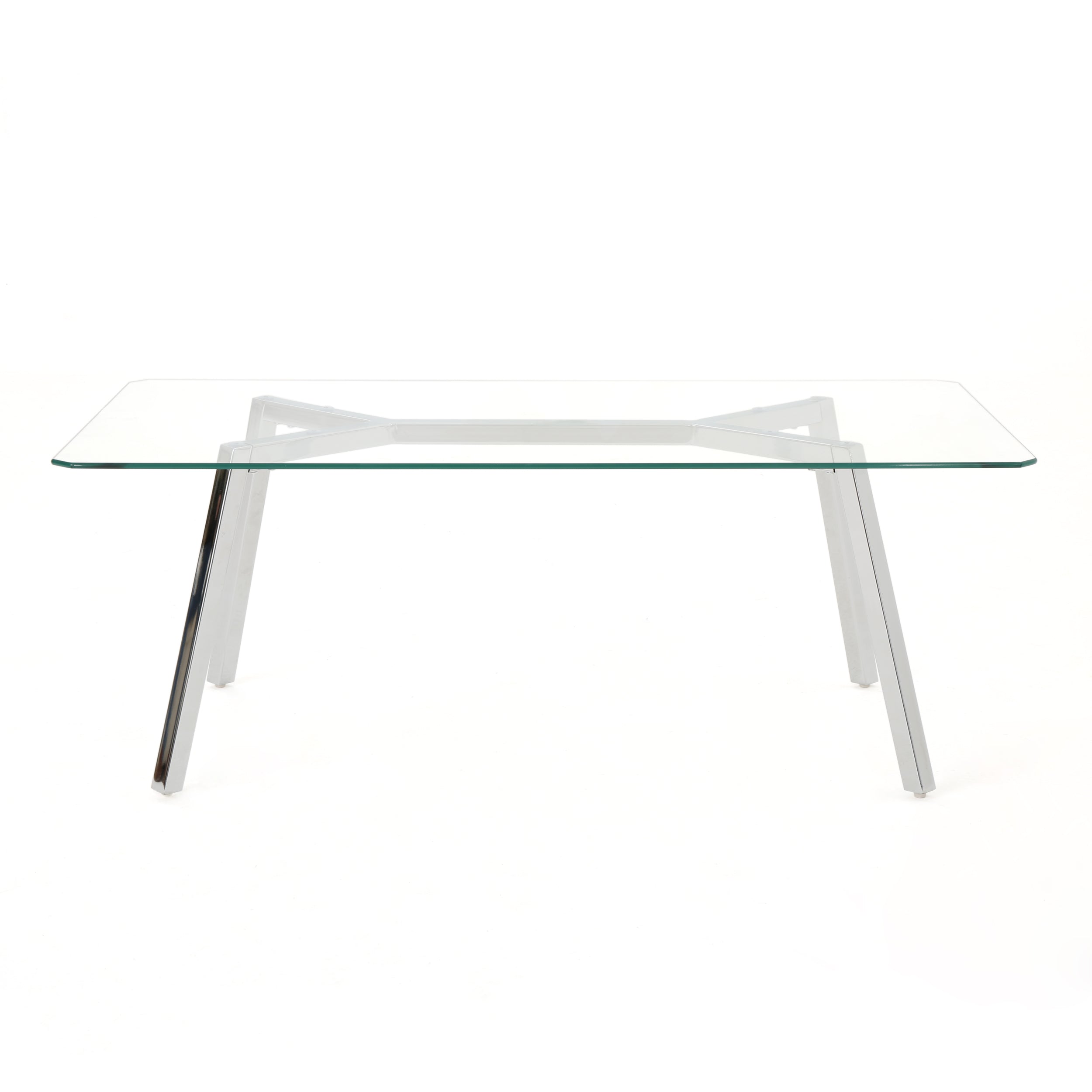 Verna Tempered Glass Dining Table