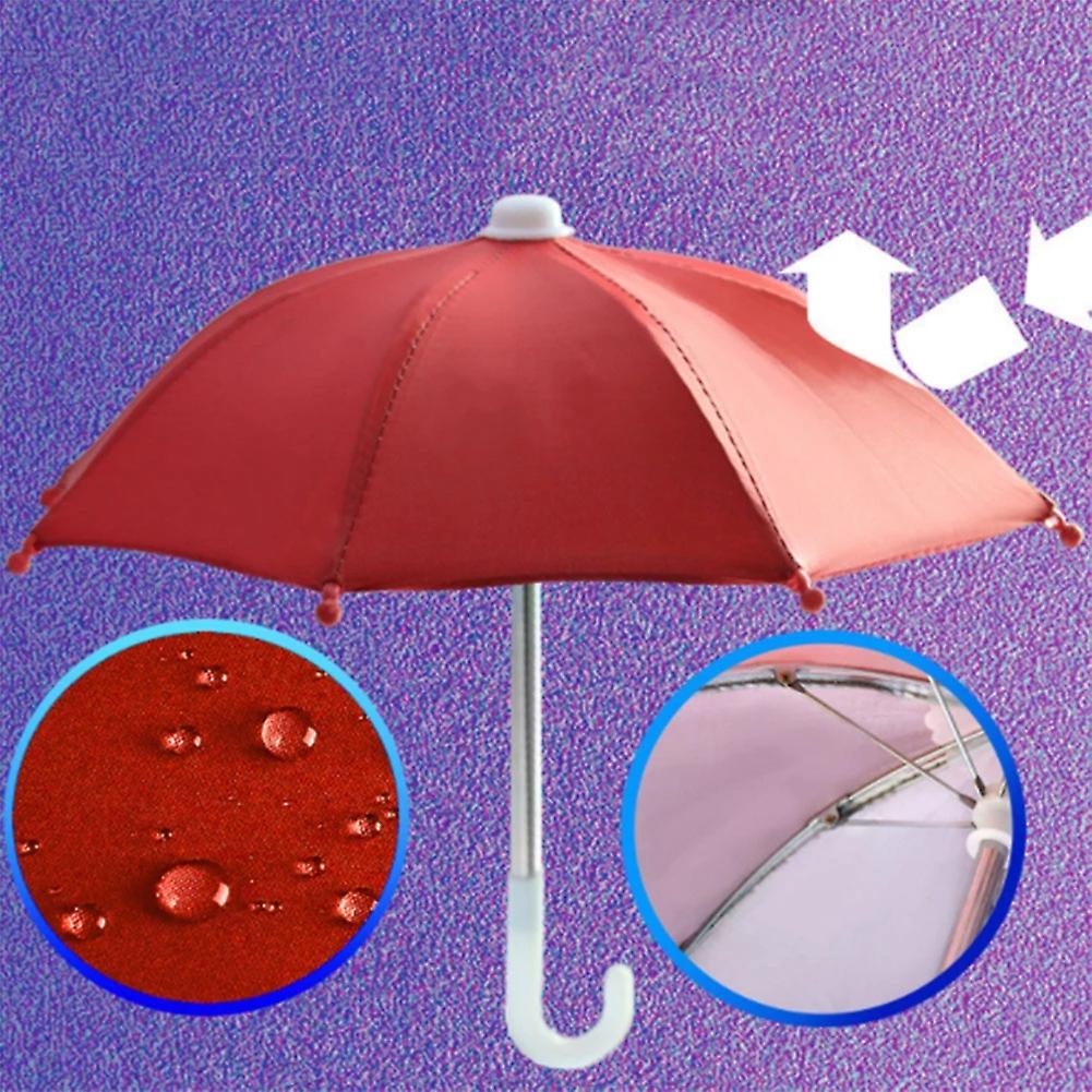 Mobile Phone Holder Umbrella Waterproof Uv Protection Mini Portable Mobile Phone Sunshade For Bicycle And Motorcycle Decoration Purple