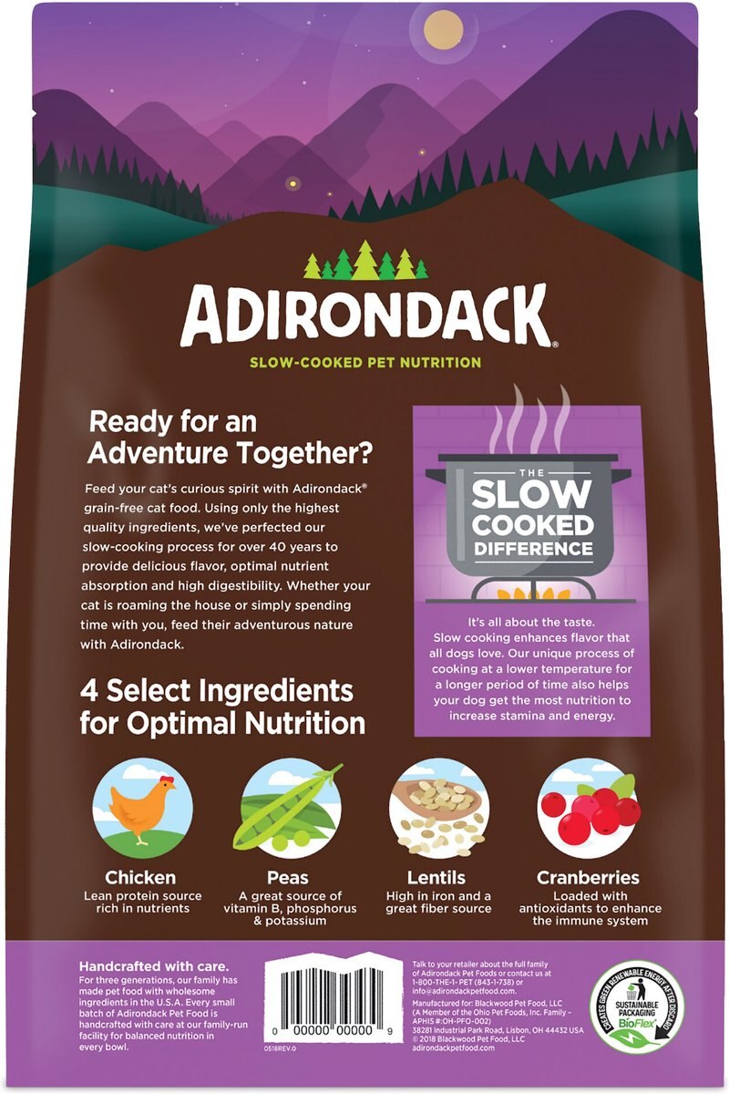 Adirondack Limited Ingredient Chicken and Chicken Meal Recipe Grain-Free Dry Cat Food