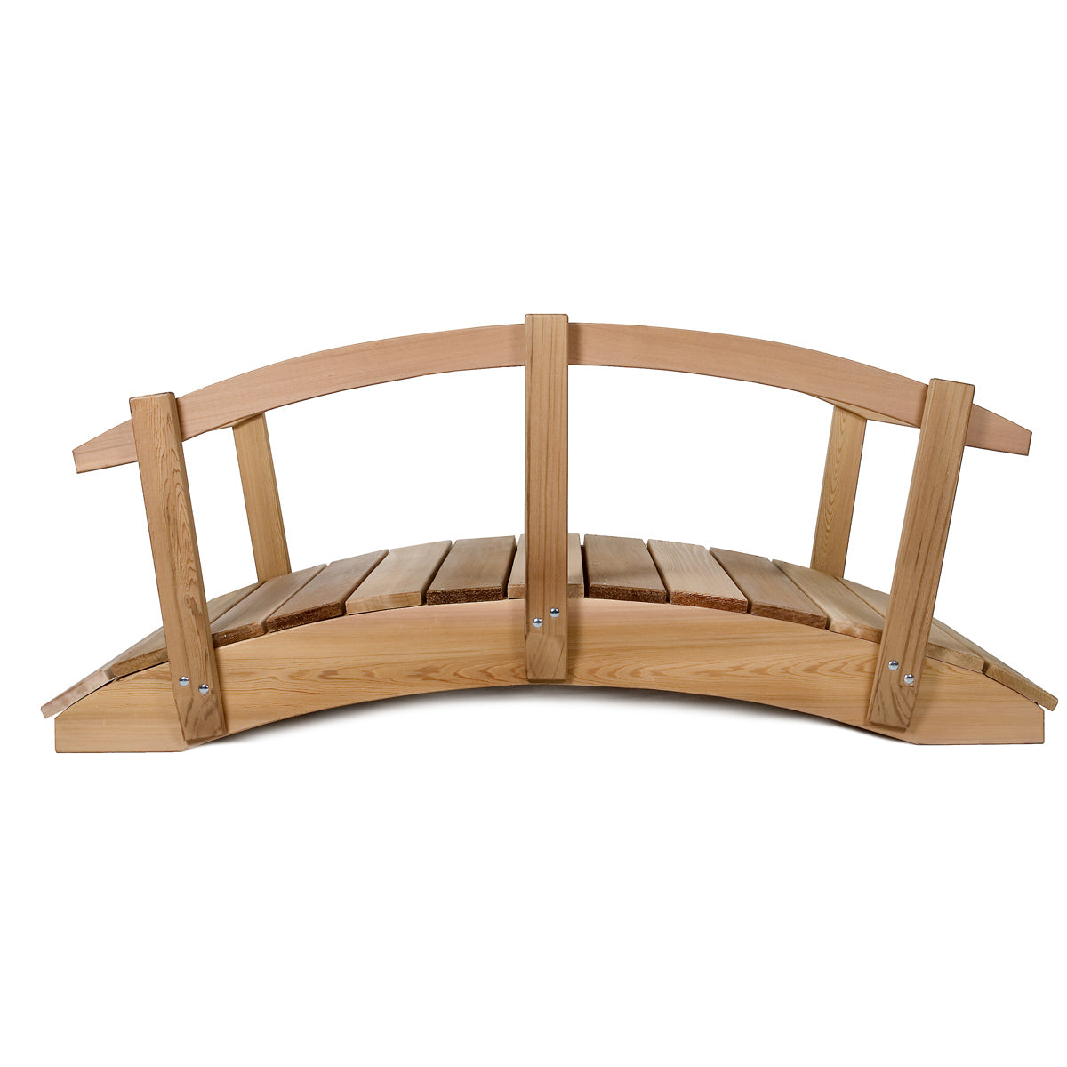 All Things Cedar 8 Ft. Garden Foot Bridge With Hand Rails