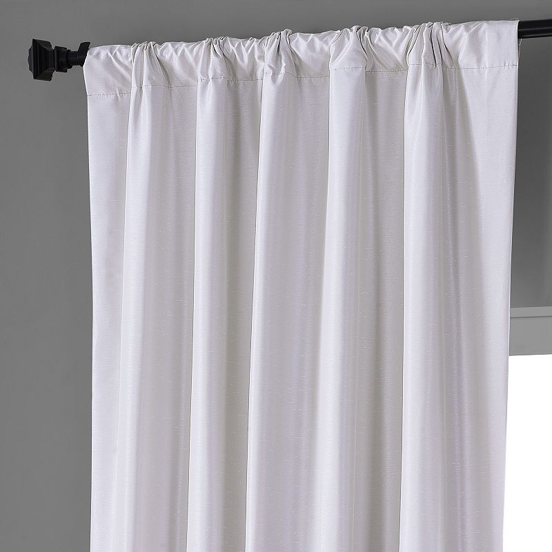 EFF Blackout 1-Panel Vintage Dupioni Hotel Curtain