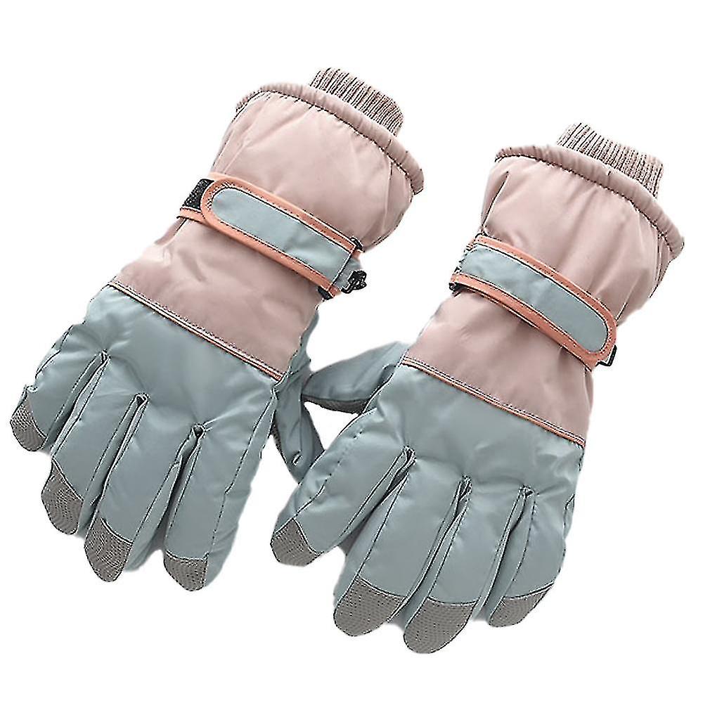 Simple Waterproof Ski Gloves Winter Warm Windproof Outdoor Sports Gloves