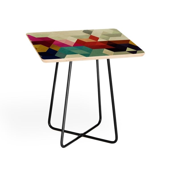 Deny Designs Modele 7 Side Table (Round or square， 2 leg options)