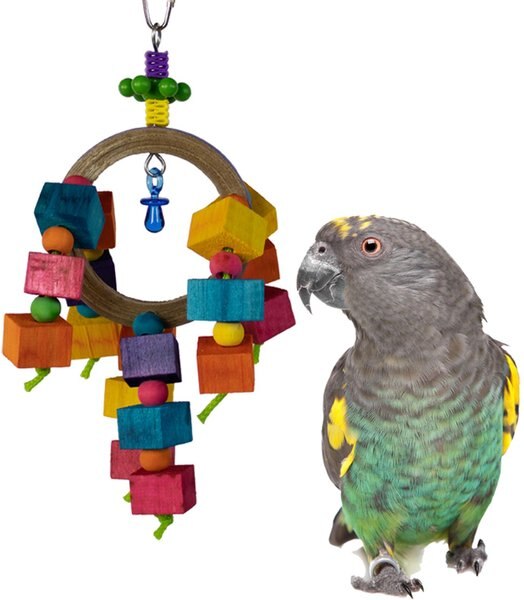 Super Bird Creations Balsa Rainbow Ring Bird Toy