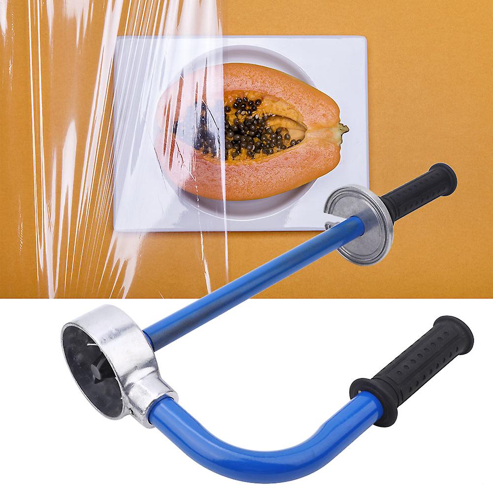 Carbon Steel Film Dispenser Adjustable 12~20in Manual Stretch Film Dispenser ToolBlue