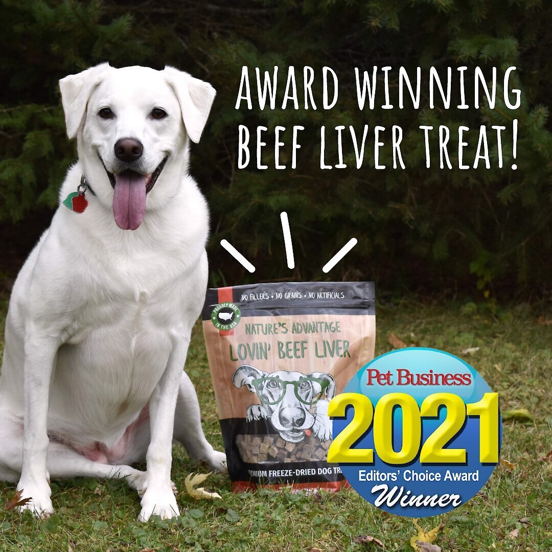 Nature's Advantage Lovin' Beef Liver Premium Freeze-Dried Dog Treats， 21-oz bag