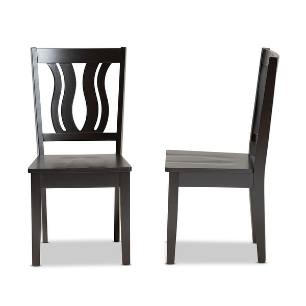 Fenton Mid-Century Modern 2-Piece Dining Chair Set