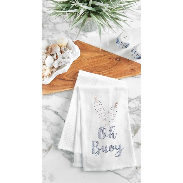 C amp f Home Oh Buoy Flour Sack Cotton Kitchen Towel