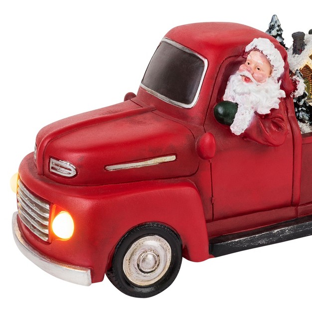 Santa In Truck Animated Musical Christmas Decoration