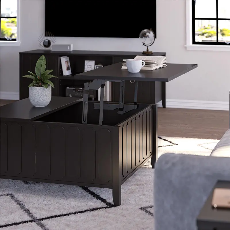 Majesty Black Lift Top Coffee Table