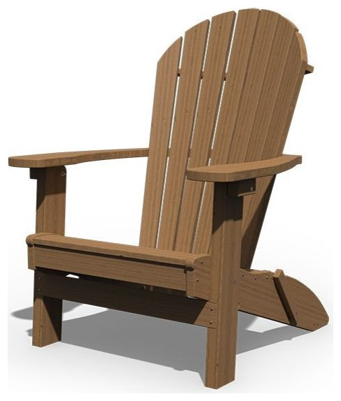 Pressure Treated Pine Folding Adirondack Chair   Transitional   Outdoor Folding Chairs   by Furniture Barn USA  Houzz