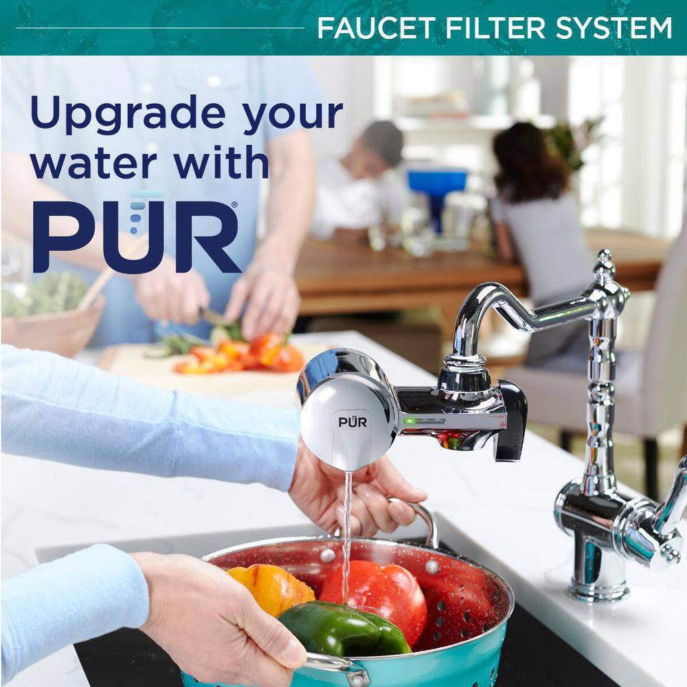 PUR PLUS Faucet Mount Filtration System Chrome PFM400H