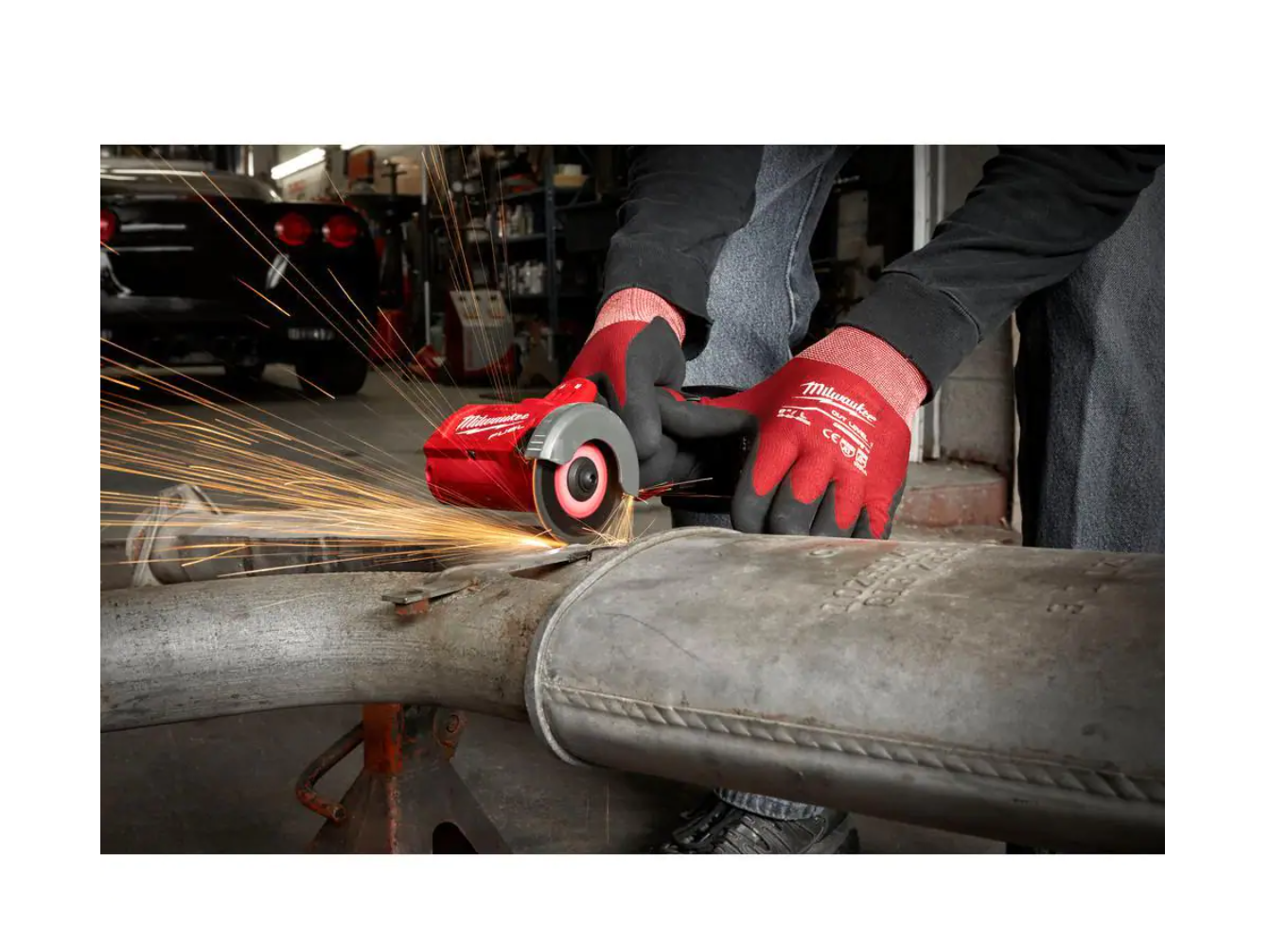 Milwaukee 2522-20-48-11-2420 M12 FUEL 12-Volt 3 in. Lithium-Ion Brushless Cordless Cut Off Saw with M12 2.0 Ah Battery