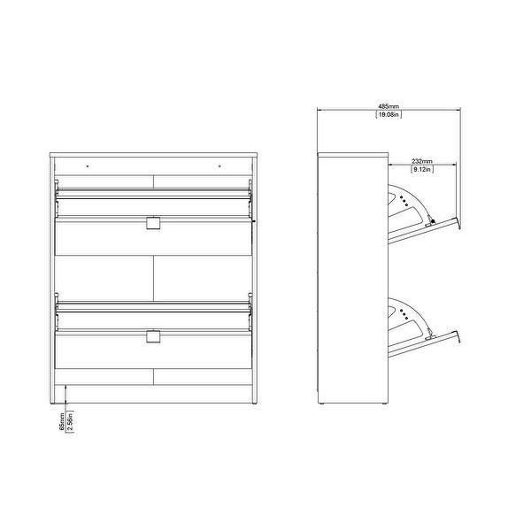 Porch and Den Cambria 2-drawer Shoe Cabinet - - 28639730