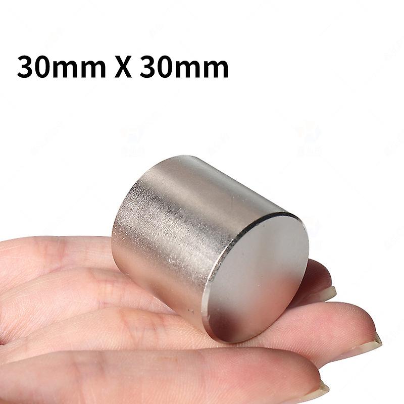 1/2/5/10pcs  Round Powerful Magnets 30mm X 30mm Thick Big Dics Neodymium Magnet Strong Dia 30x30mm N35 Permanent Magnet 30*30 Mm