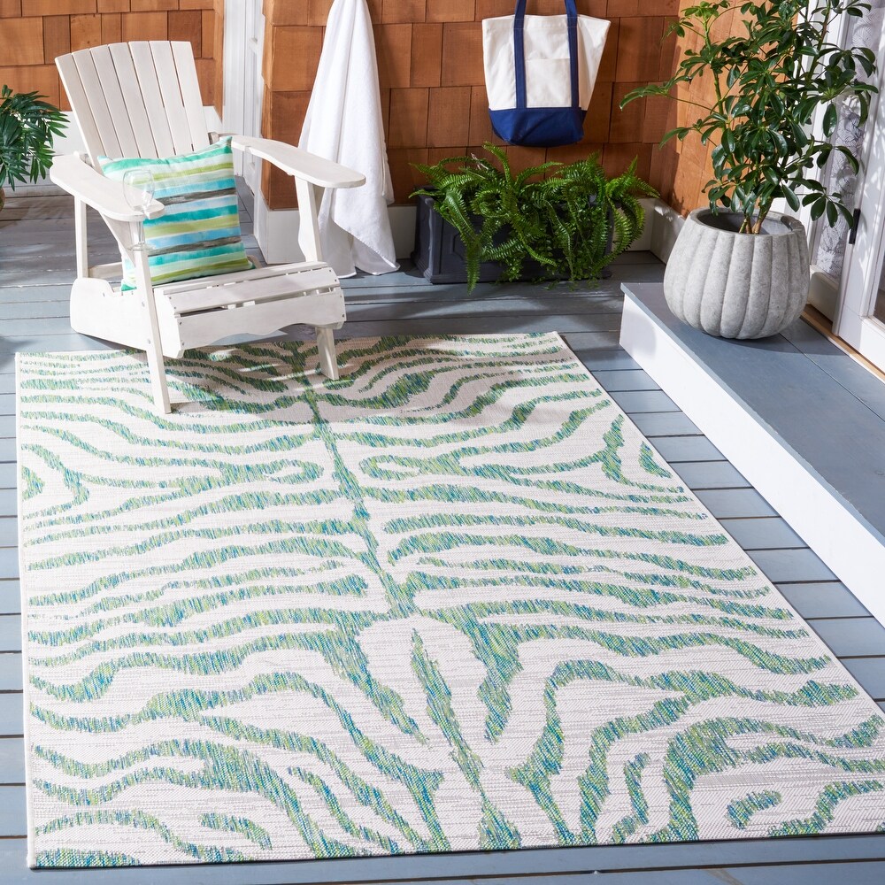 SAFAVIEH Courtyard Ottaviana Indoor/ Outdoor Waterproof Patio Backyard Rug