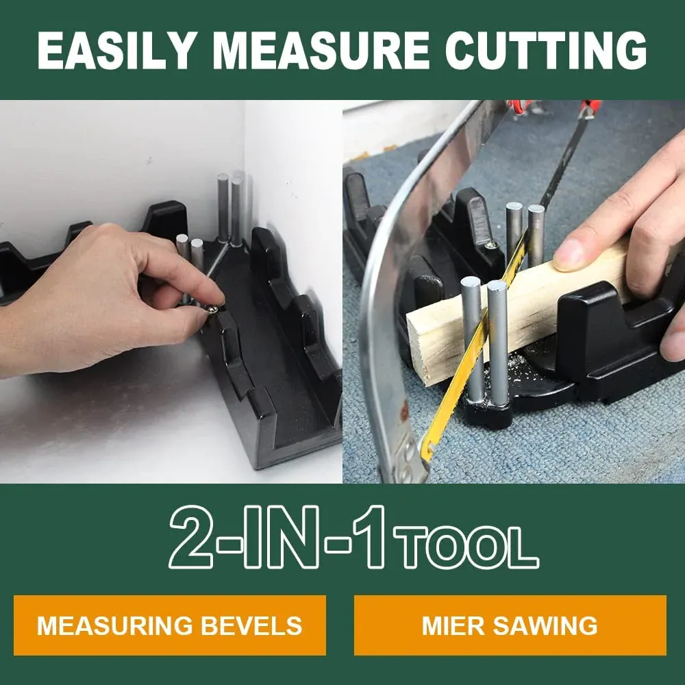 (🔥  Promotion 47% OFF) - 2-in-1 Mitre Measuring Cutting Tool