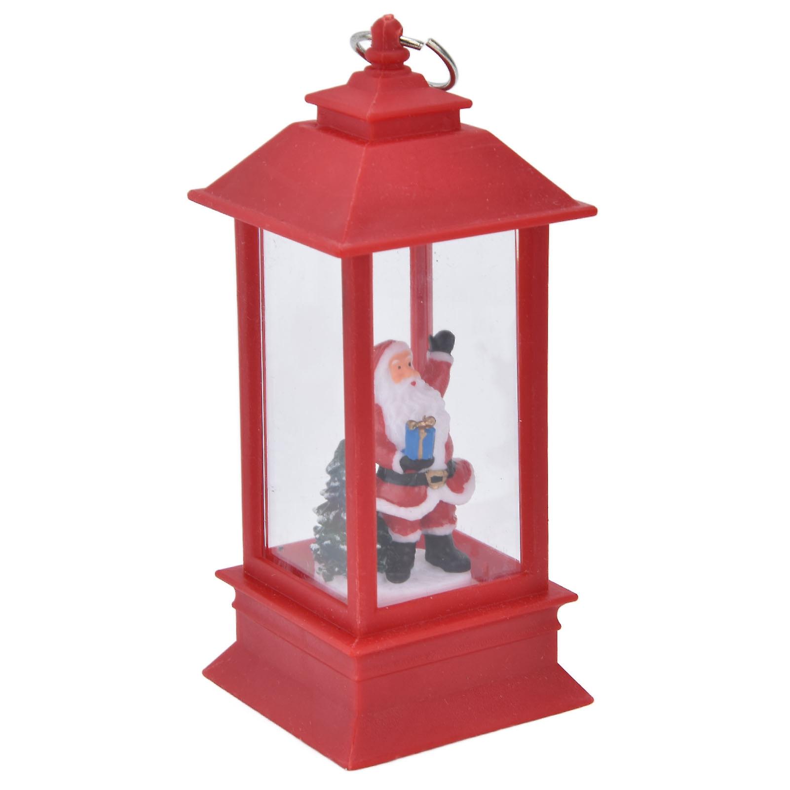 5.1in Christmas Led Night Light Portable Santa Claus Lantern Home Tabletop Decoration Warm Light