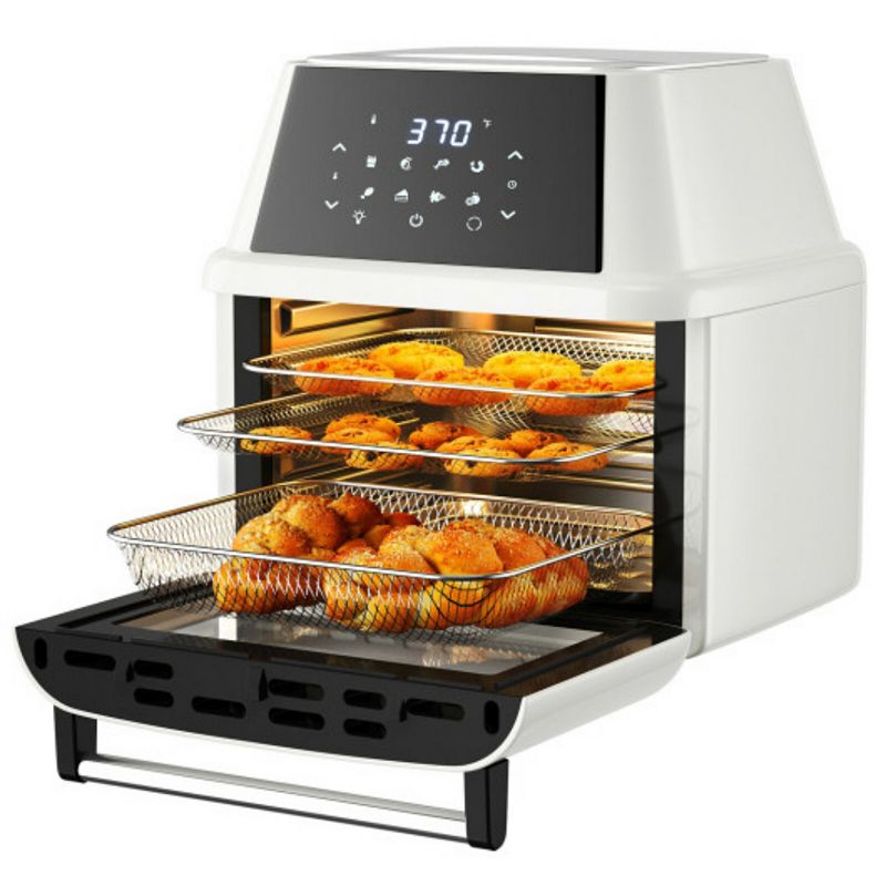 19 QT Multi-functional Air Fryer Oven 1800W Dehydrator Rotisserie