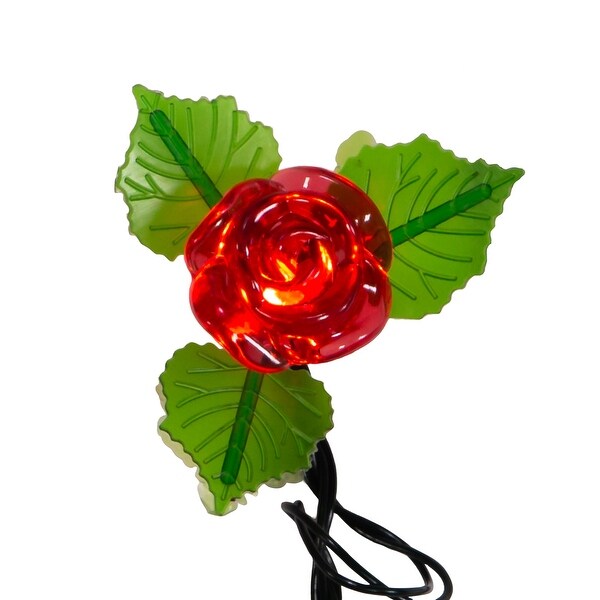 Kurt Adler UL 10Light LED Red Rose Light Set