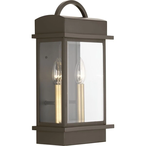 Progress Lighting Santee Two-light Aluminum Small Wall Lantern Shopping - The Best Deals on Outdoor Wall Lanterns | 21075986