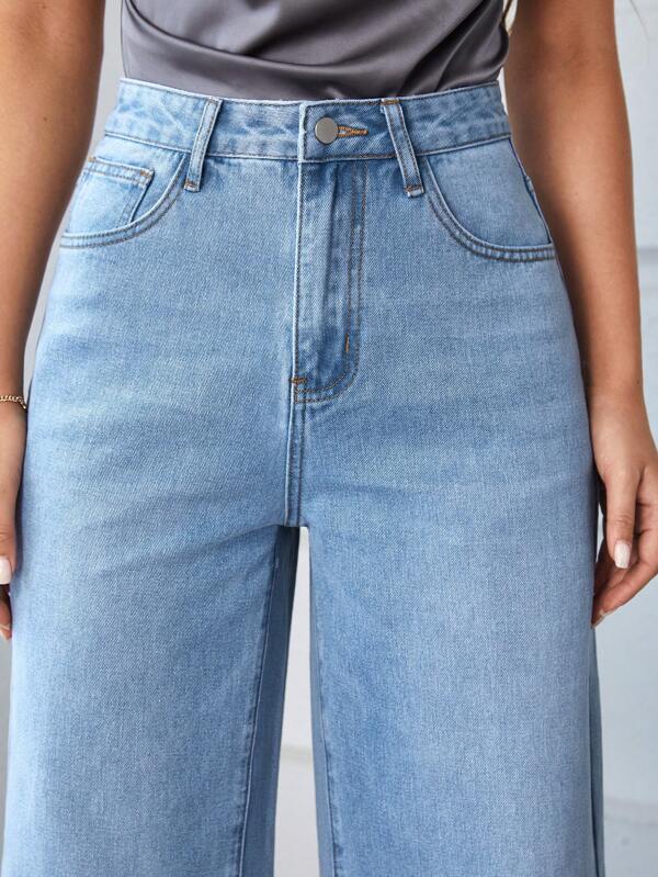 High Waist Wide Leg Jeans