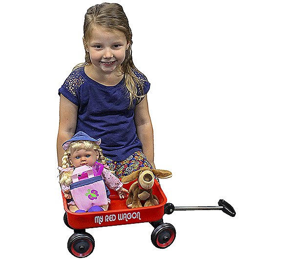 Kid Concepts Baby Doll with Wagon Playset