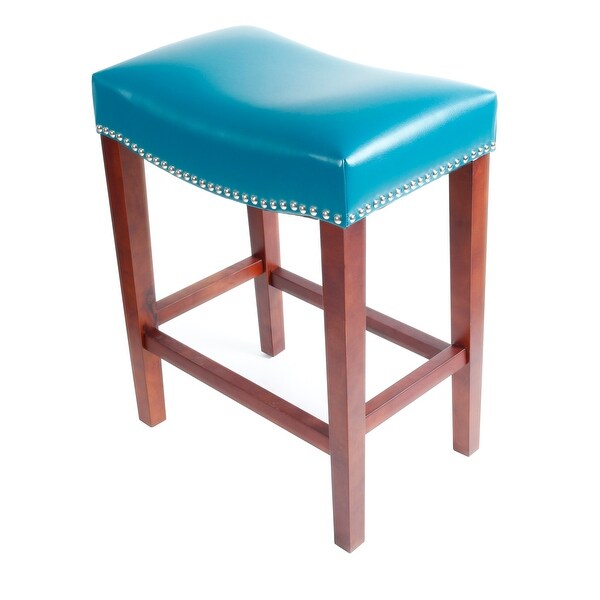 Set of 2 Leather Barstool