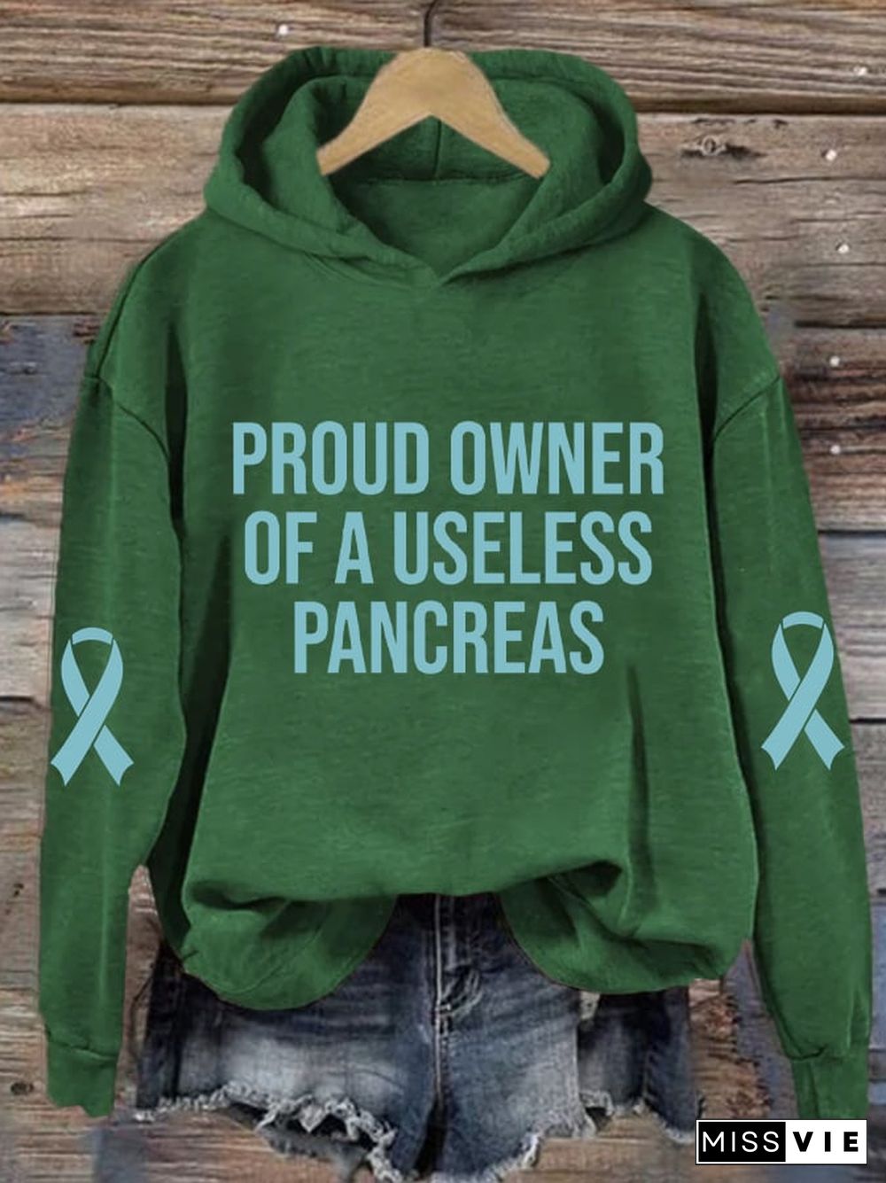 Women's Proud Owner of a Useless Pancreas Printed Casual Hoodie