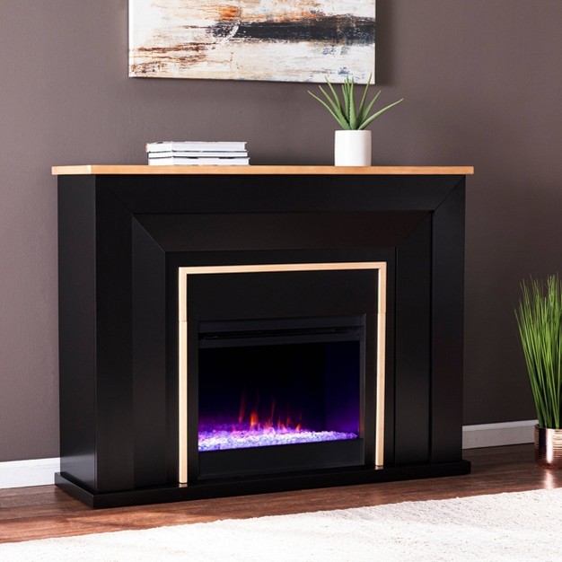 Skens Fireplace Black natural Aiden Lane